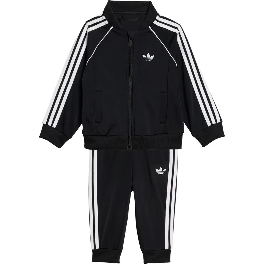 Спортивный костюм с молнией и принтом Trefoil adidas Originals KD1029 Sst Tracksuit, Черный — фото 2