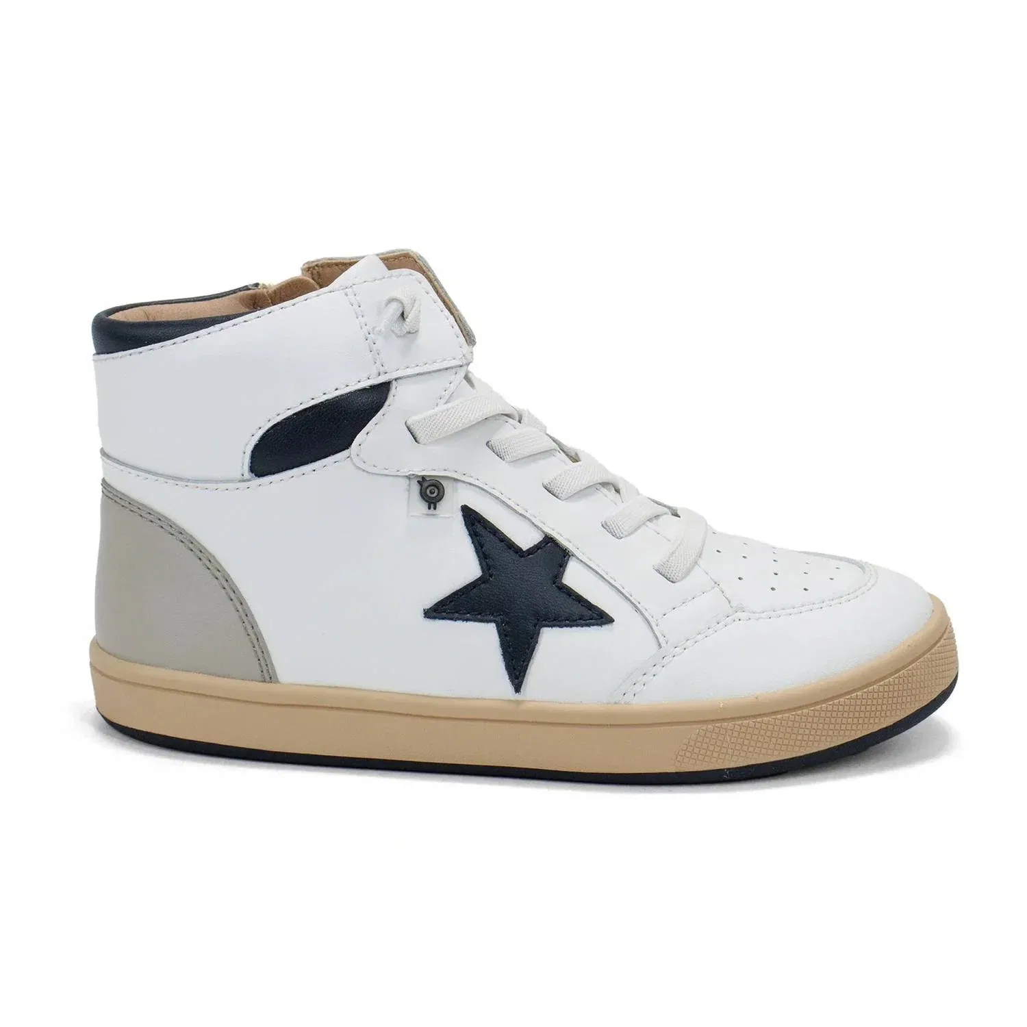 Детские кроссовки высокие с шнуровкой Star Tracker Old Soles, Snow