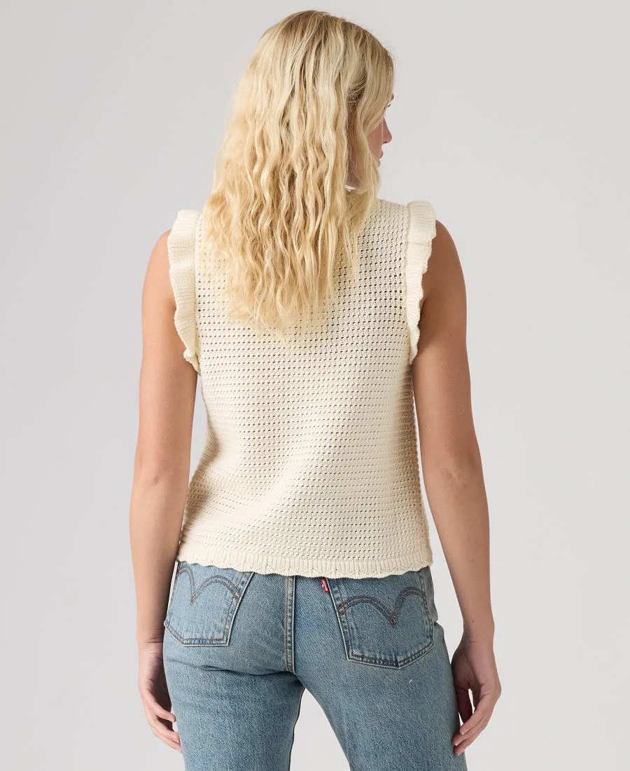 Женский топ-свитер Lulu Crewneck Levi's, Egret — фото 4