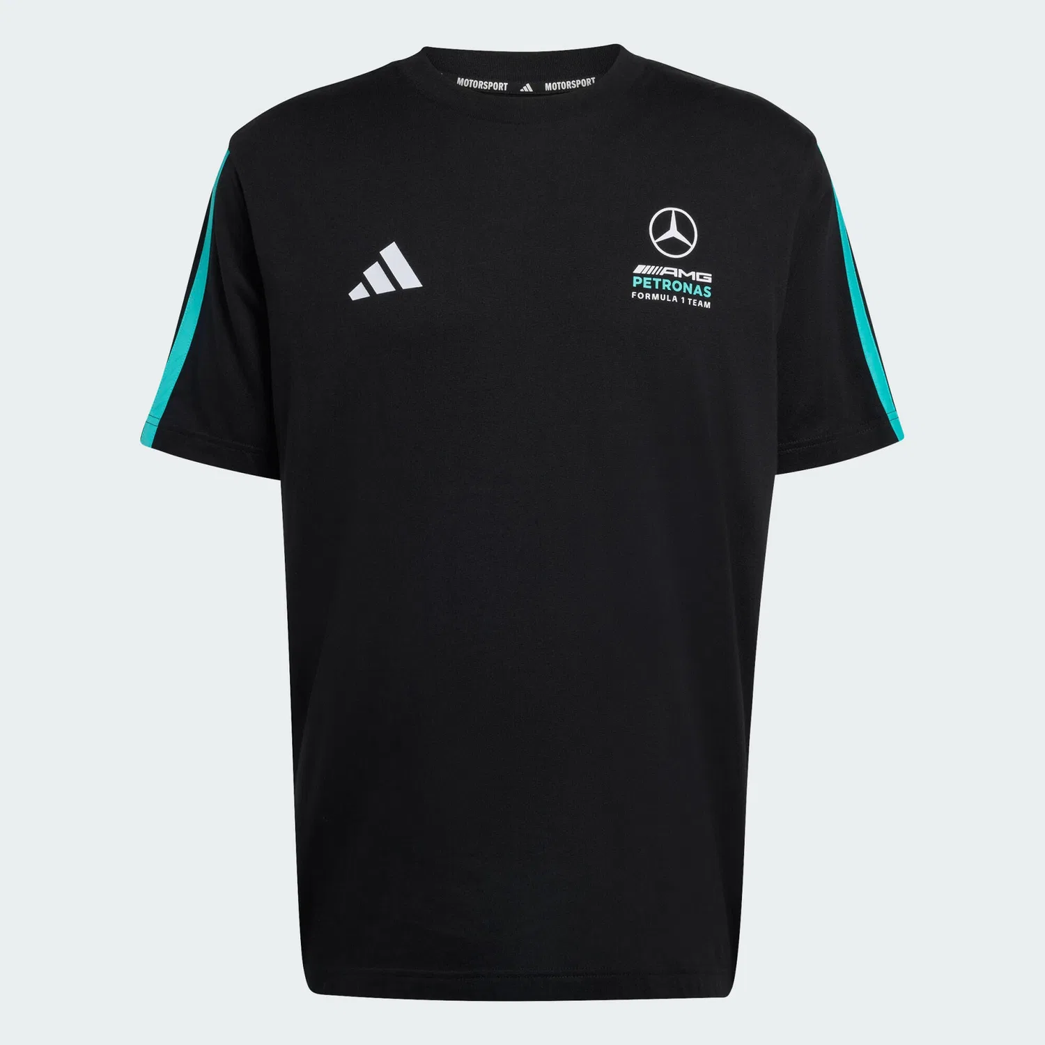 Мужская футболка с принтом MERCEDES-AMG PETRONAS FORMULA 1 TEAM DNA T-SHIRT Adidas, Schwarz — фото 2