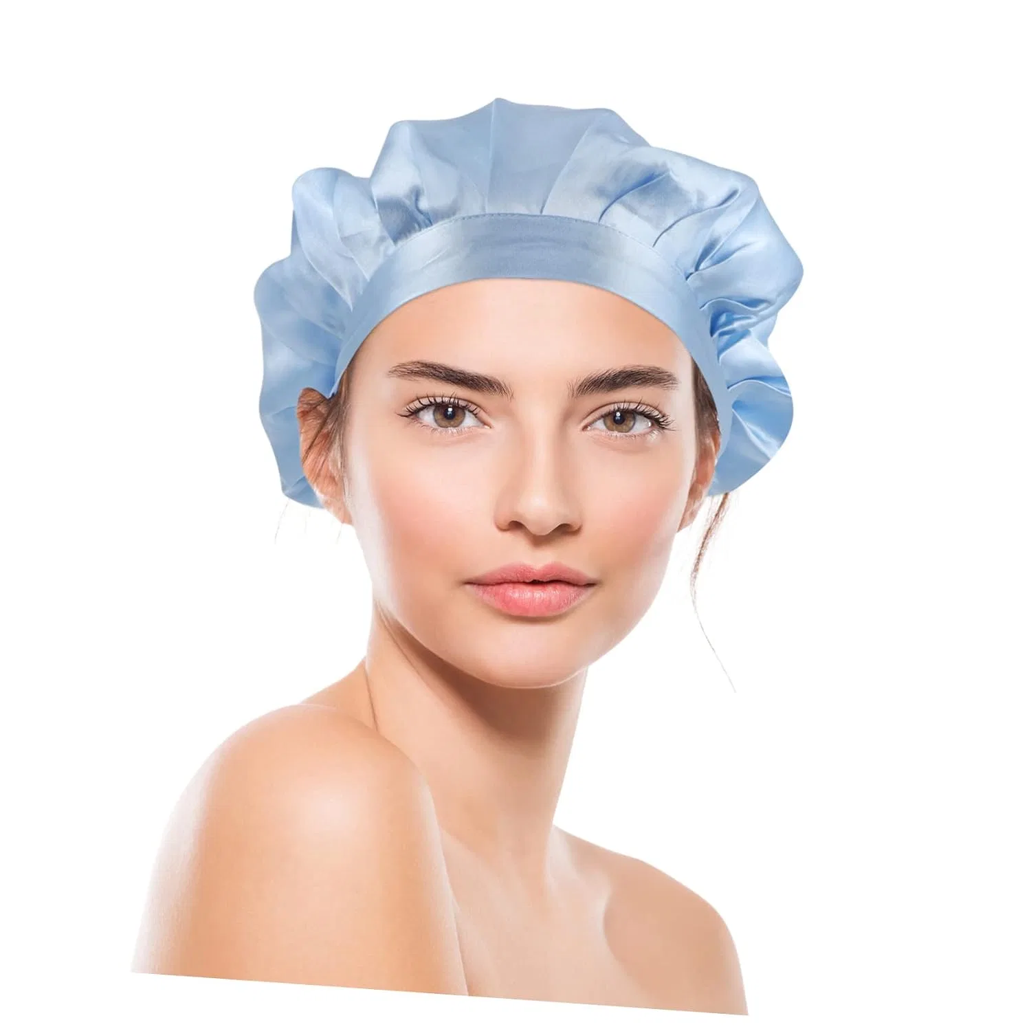 Шапочка для душа Adjustable Silk Bonnet VINTORKY, 32 x 22 cm, Blue — фото 2