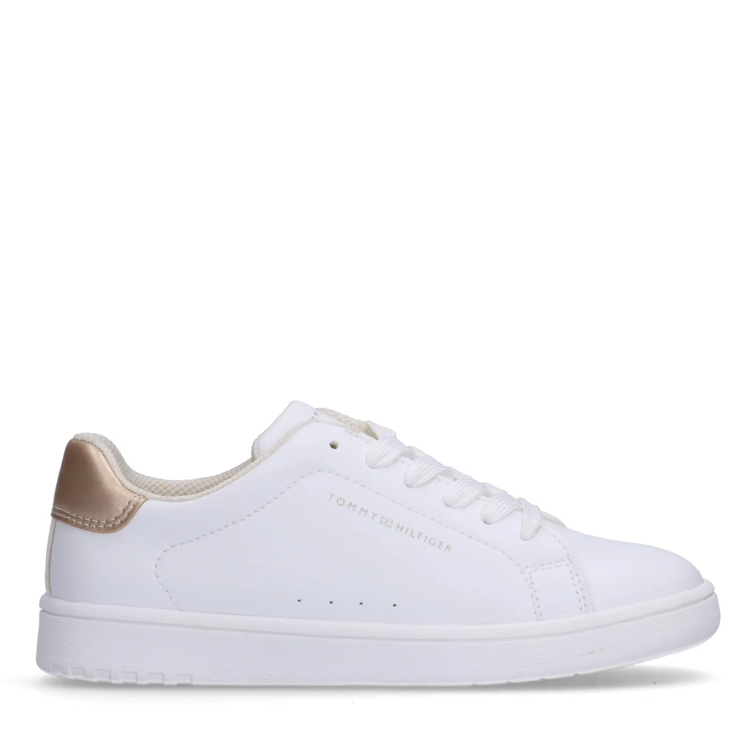 Детские кроссовки для девочек на шнуровке Jack Tommy Hilfiger, White Platinum — фото 4