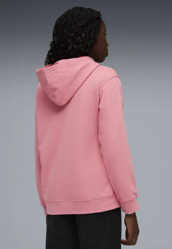 Худи с капюшоном хлопок Essentials tape relaxed hoodie Puma Wild Pink, розовый — фото 3