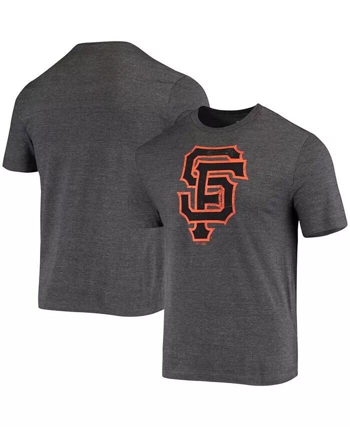 

Мужская темно-серая футболка Tri-Blend с официальным логотипом San Francisco Giants Weathered Fanatics