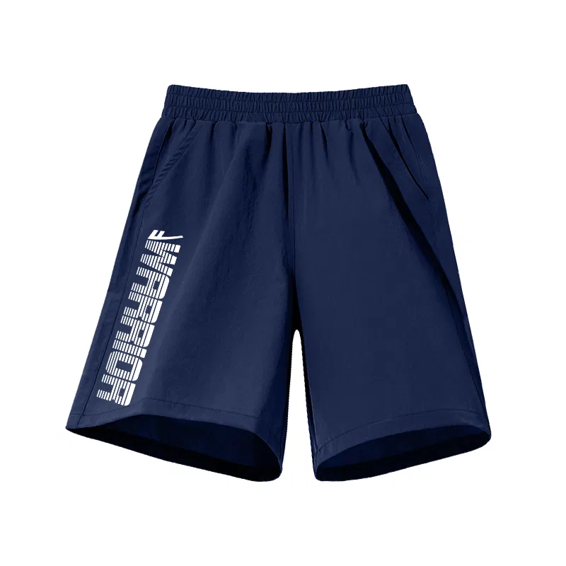 Детские шорты с принтом Navy Blue/White Space Right Bottom K WARRIOR