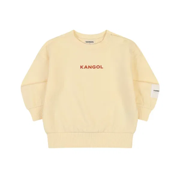 Свитшот оверсайз с принтом, sa 0050, Kangol Kids, желтый
