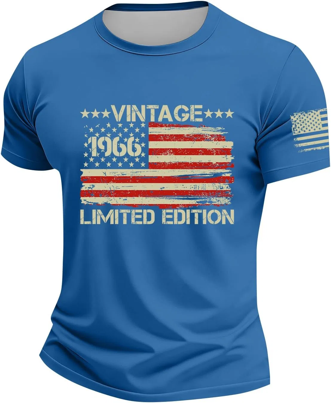 Мужская футболка с патриотическим принтом America 250th Anniversary, Blue — фото 4