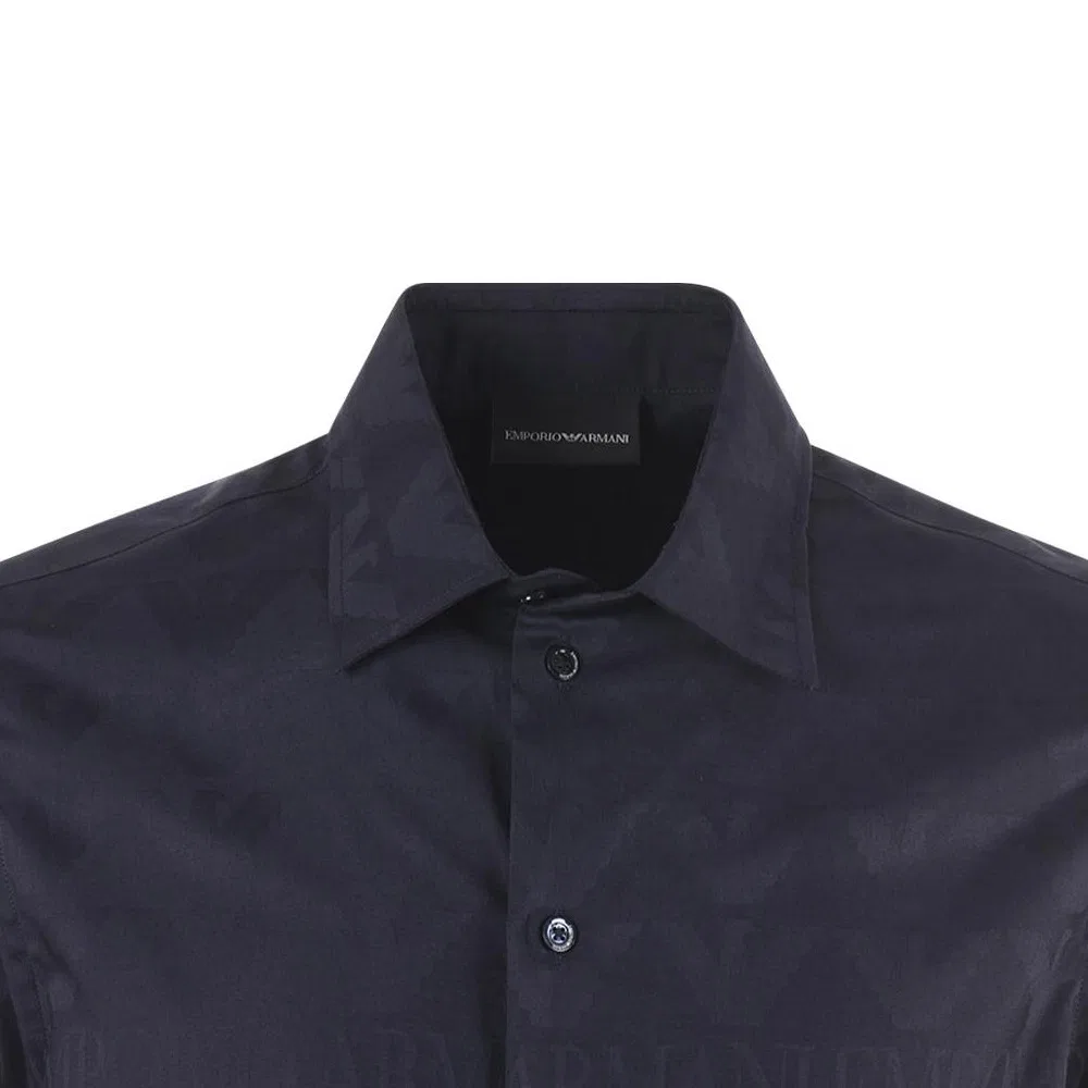 Мужская рубашка Emporio Armani, Black — фото 3