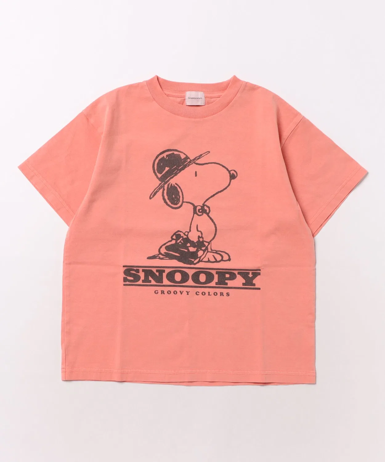 Детская футболка с принтом Over-dyed SNOOPY Tee GROOVY COLORS, Orange