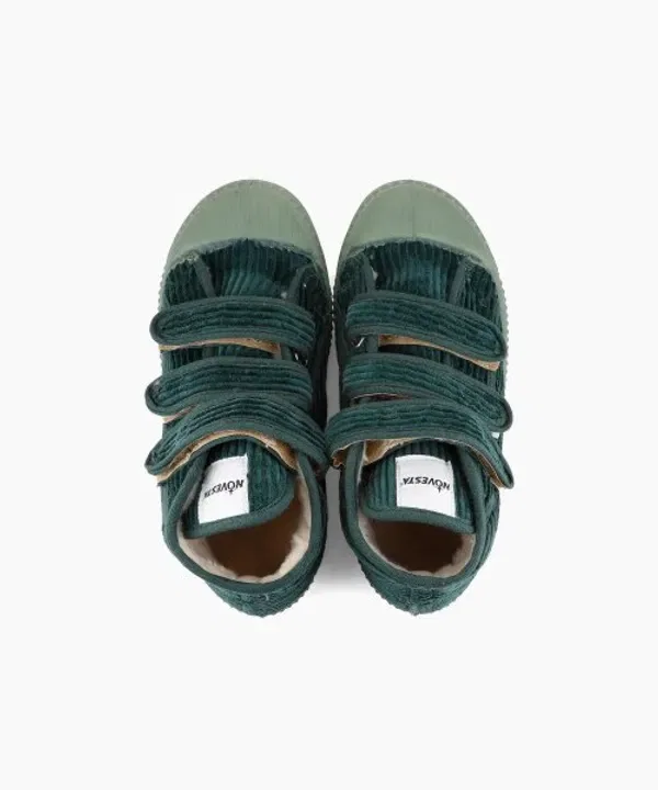 Кроссовки вельветовые, Dribble, Novesta Kids, зеленый — фото 3