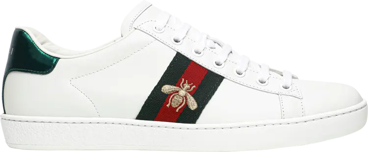 

Кроссовки Gucci Ace Embroidered Bee, белый