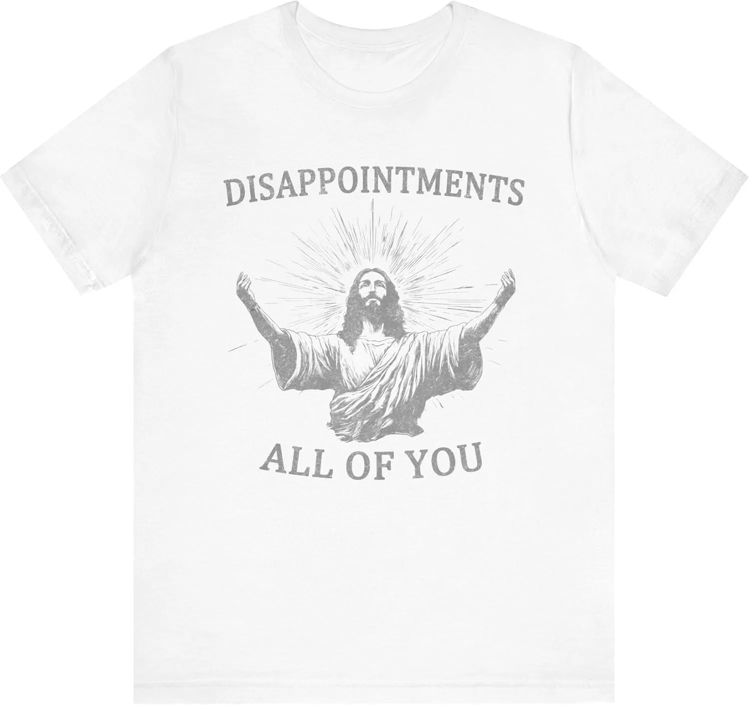 Женская футболка с принтом Jesus Bella Canvas 3001, White