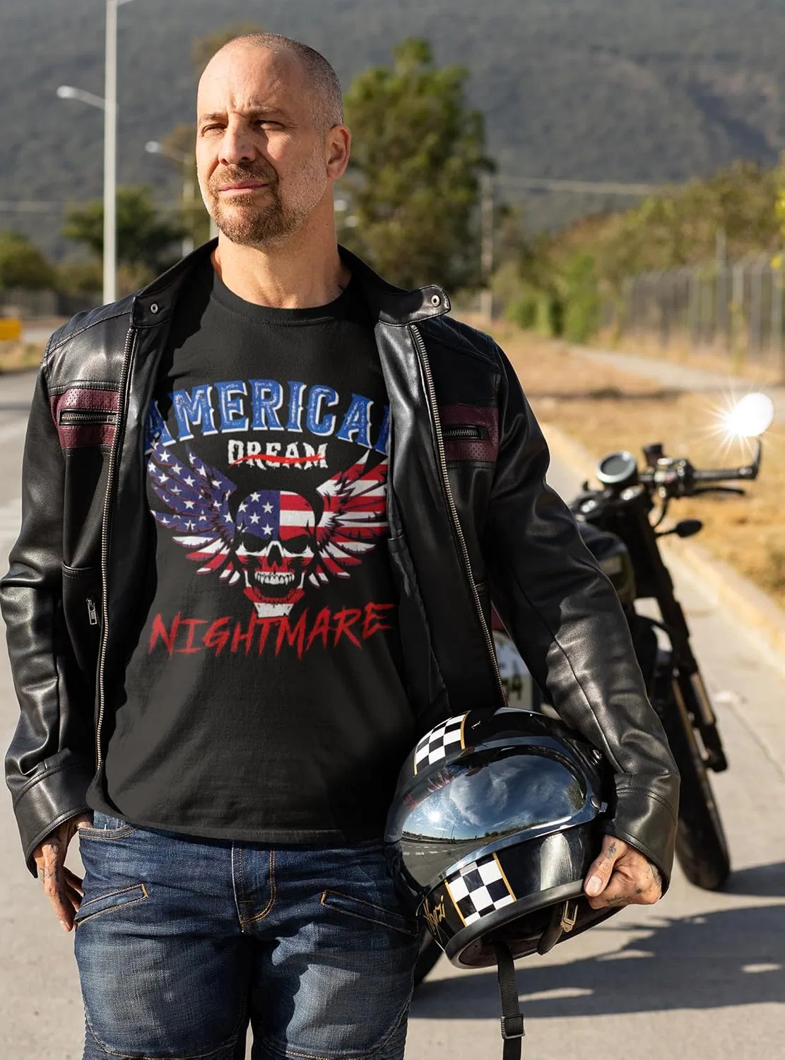 Футболка с принтом Cody Rhodes American Nightmare, Black — фото 3
