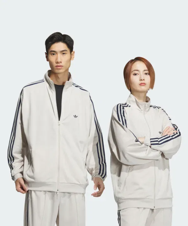 Тренировочная куртка Adidas, бежево-индиго