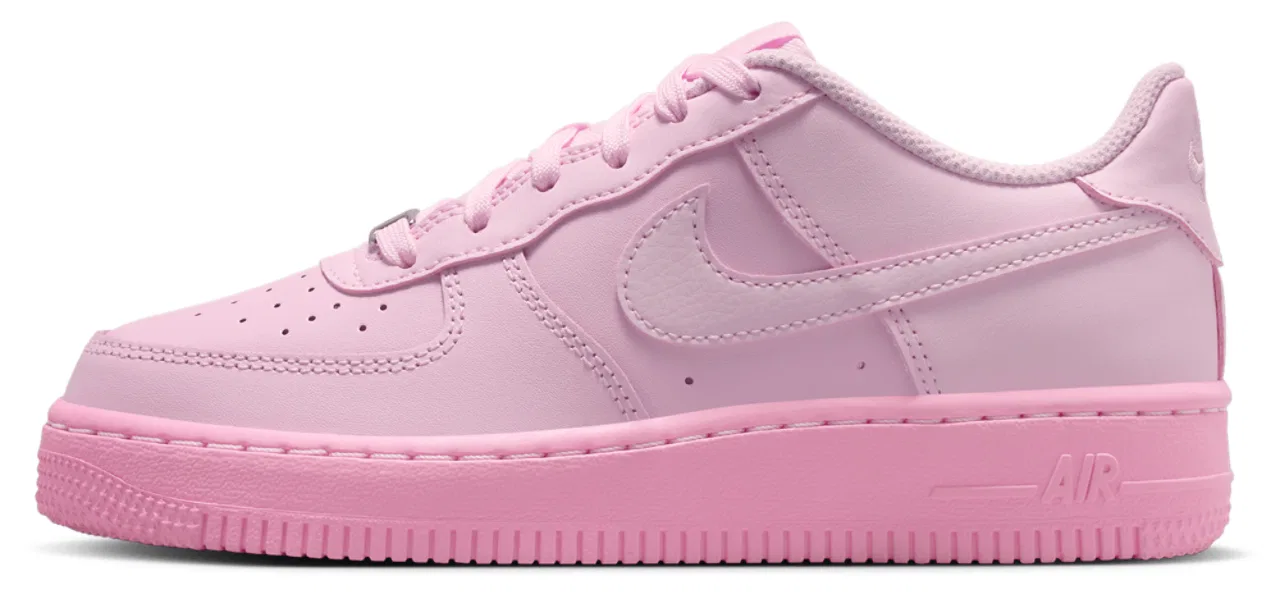 Кроссовки для мальчиков Air Force 1 Low Nike, цвет Pink Foam/Pink Foam/Pink Rise — фото 2