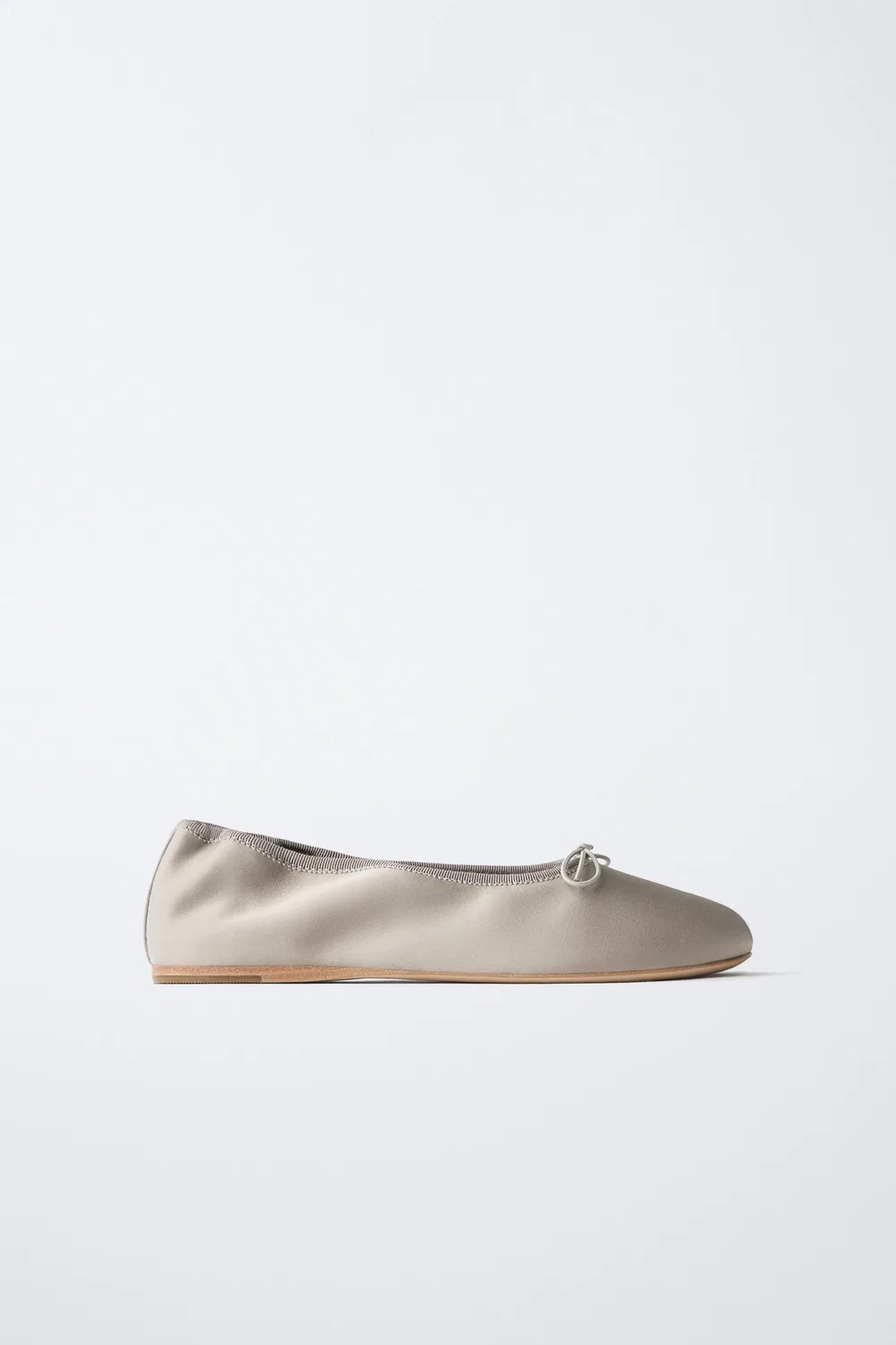 Балетки с бантом, лимитированная серия ZARA, Grey