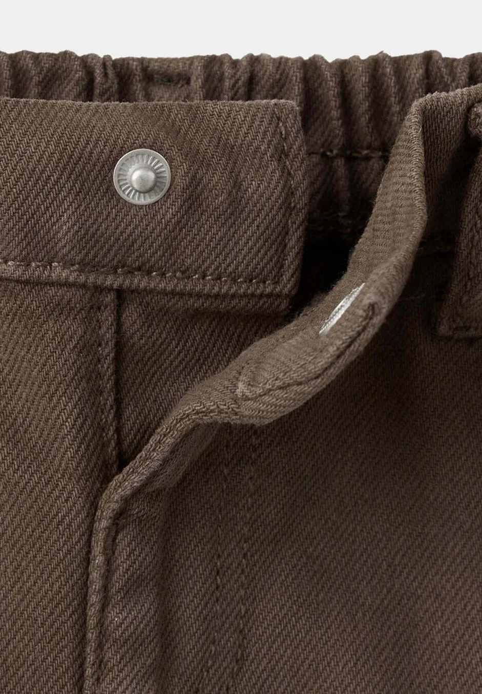 Детские джинсы свободного кроя Mango Kids, Brown — фото 3