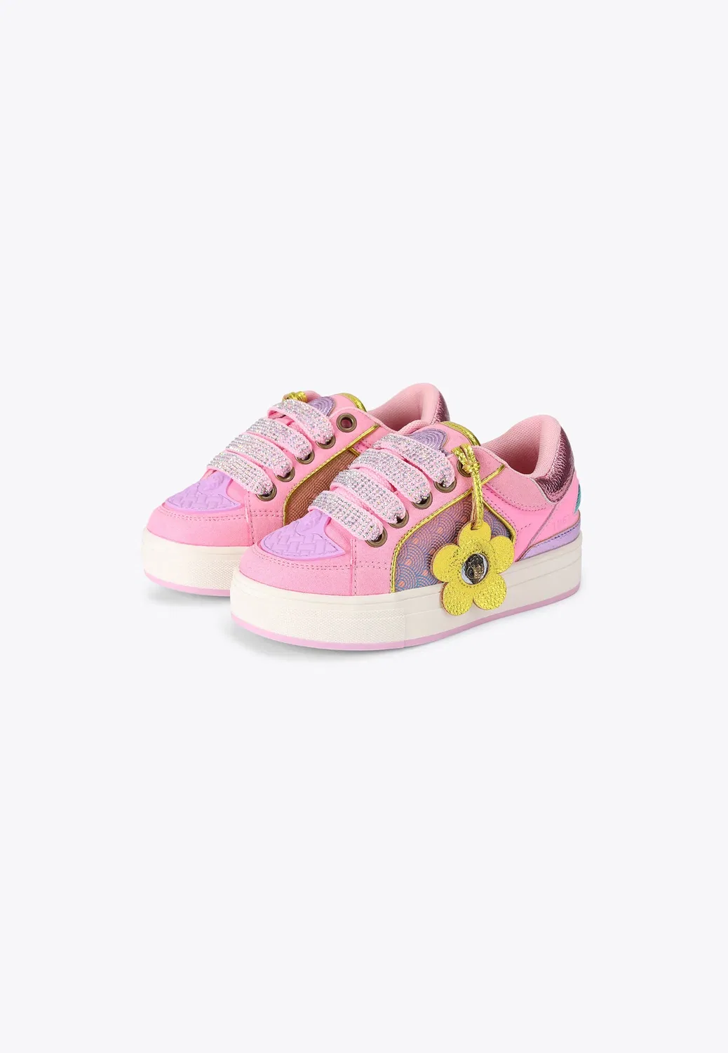 Мини-Кроссовки Southbank Tag Kurt Geiger London, Pale Pink — фото 2