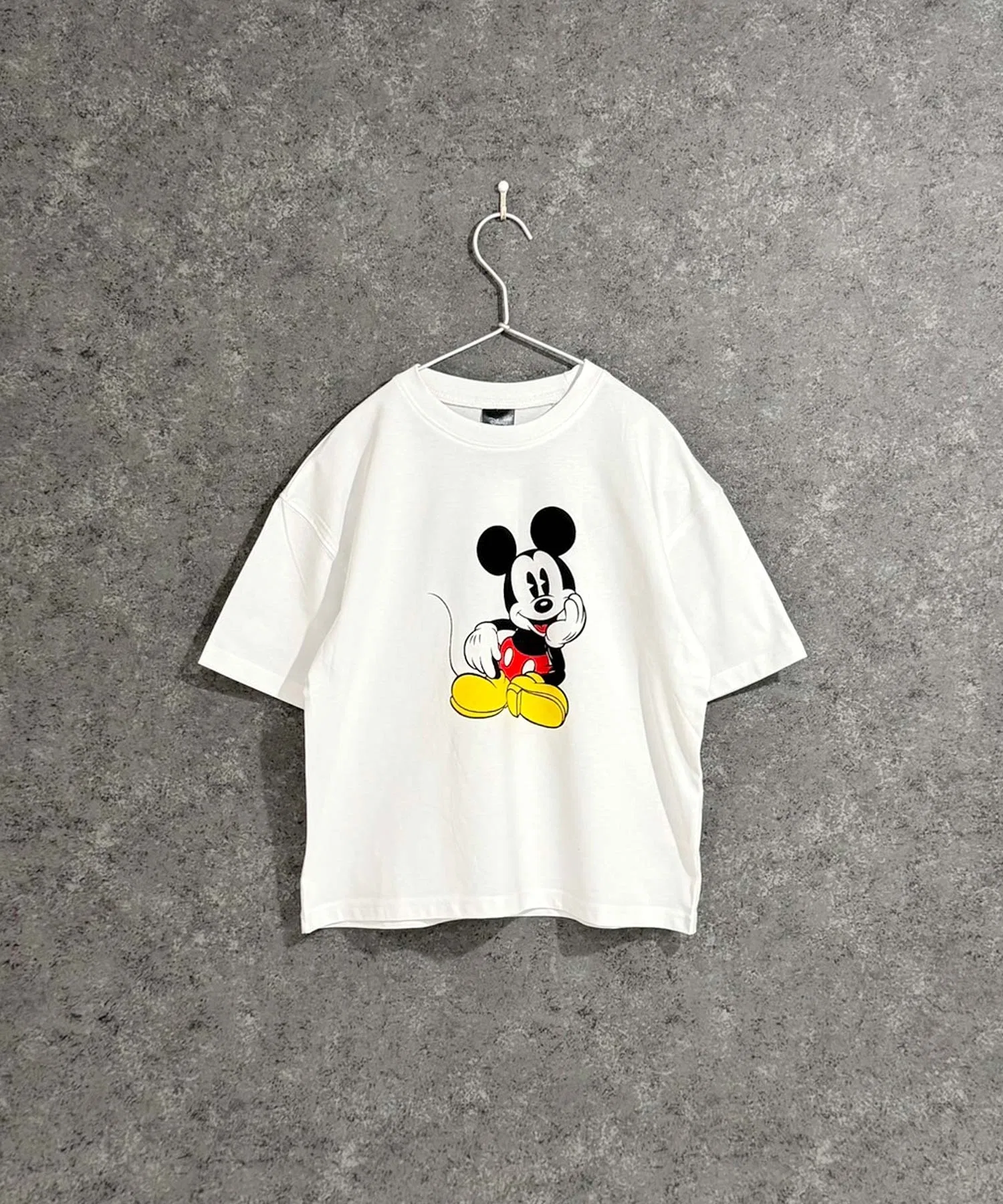 Детская футболка Mickey Mouse оверсайз Disney бежевая — фото 4