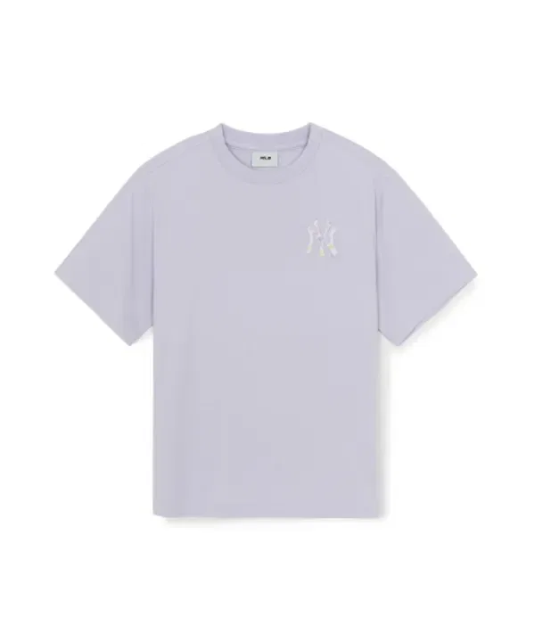 Футболка с монограммой, летняя, Mlb Kids, светло-фиолетовый — фото 3