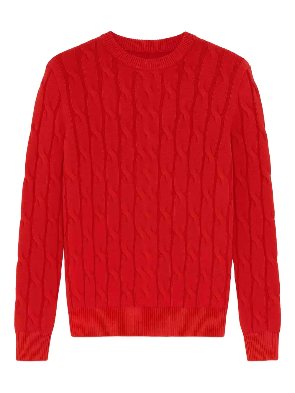 

Свитер вязаный косами Jacob Cohen, красный