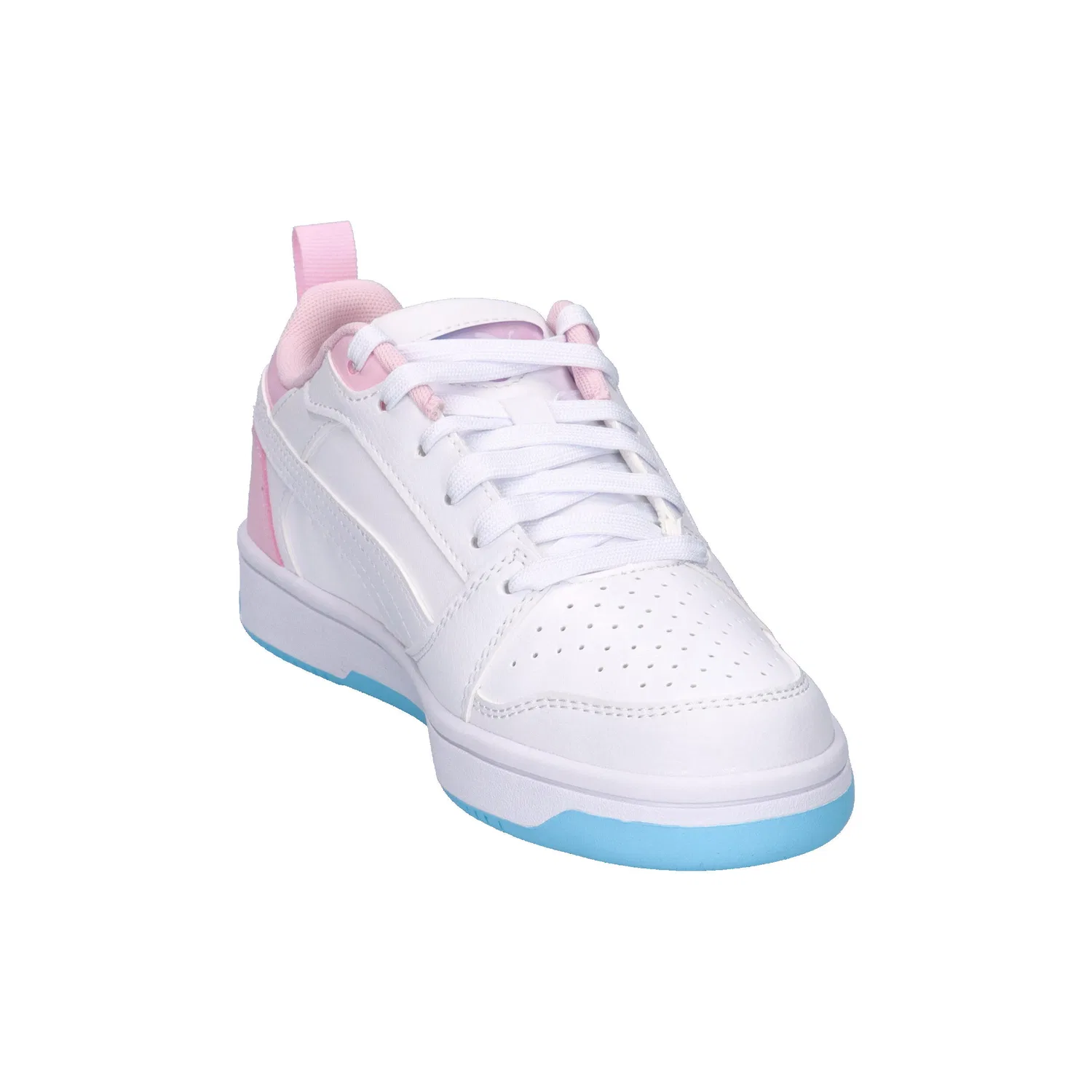 Детские кроссовки с ретро-дизайном Rebound V6 Lo Jelly Heaven Jr Puma, Weiss Pastellblau — фото 2