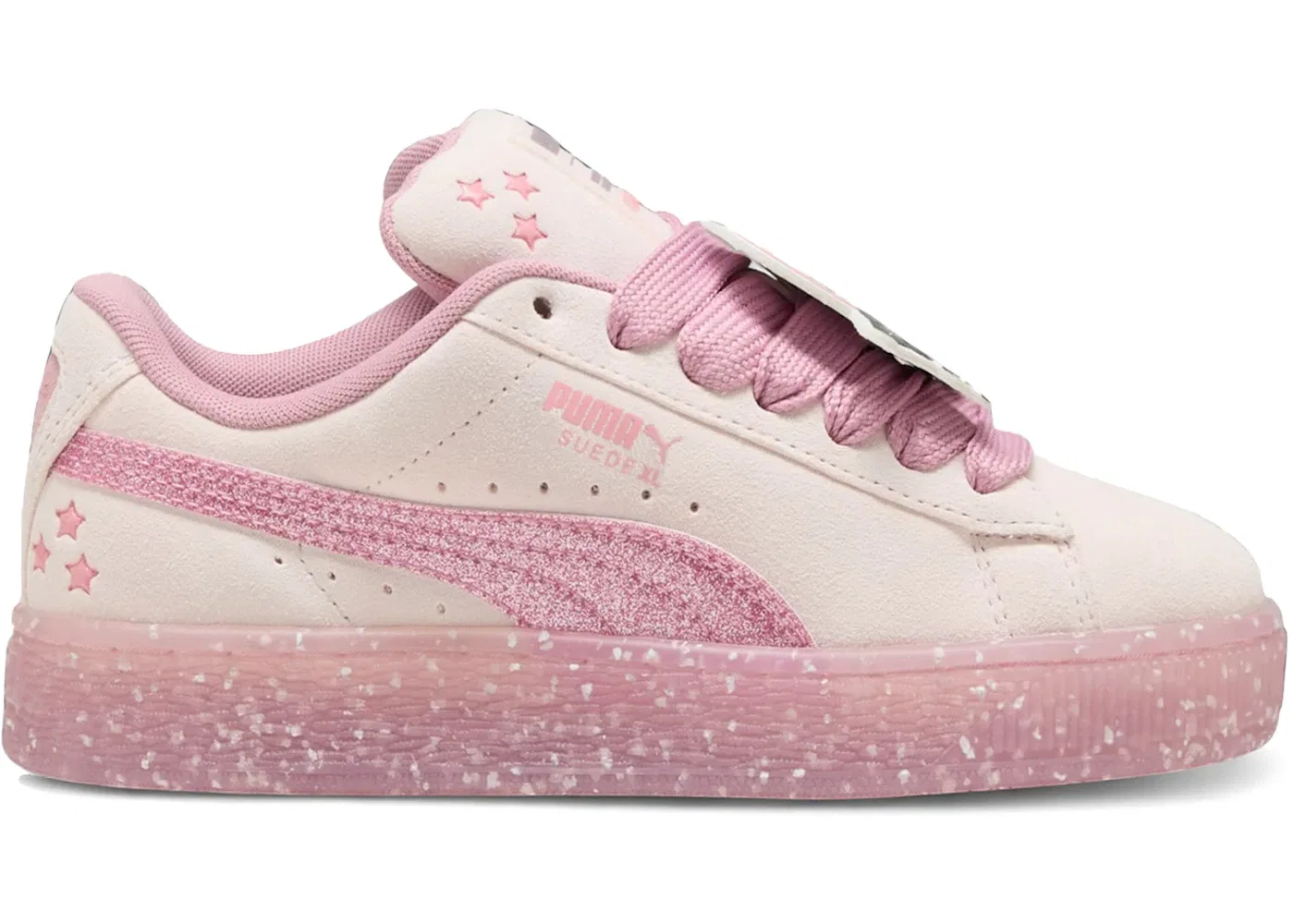 Детские кроссовки с принтом Hello Kitty и Friends Puma Suede XL Puma, Jasmine Flower/Pinkscape