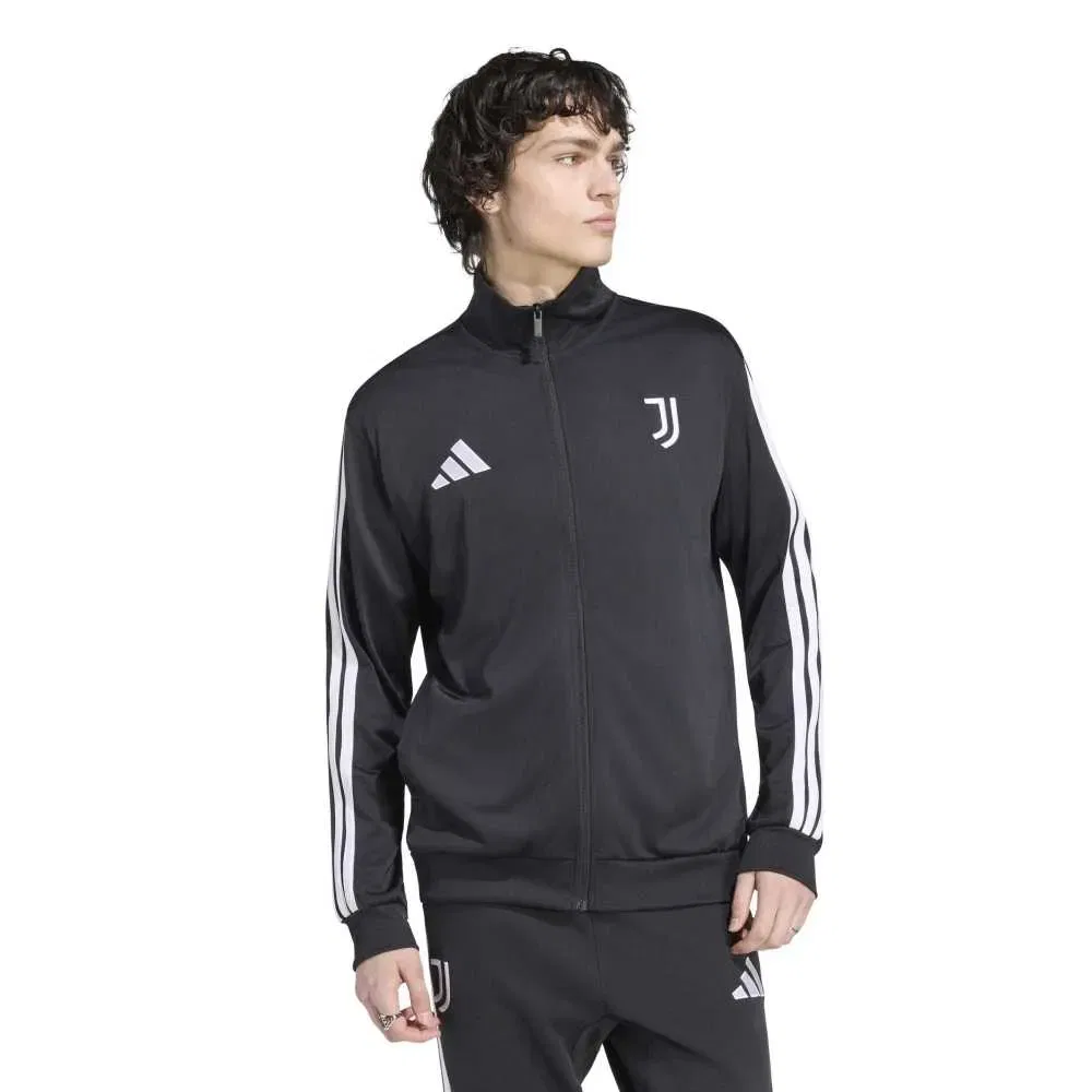 Мужской свитшот с полной застежкой-молнией Adidas Juventus Turin DNA, Black
