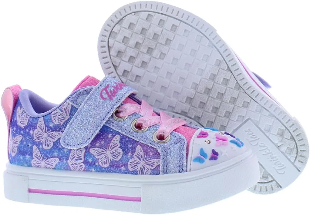 Детские кроссовки для девочек Twinkle Ombre Flutter Skechers, Lavender/Multicolored-Multi-Colored — фото 4