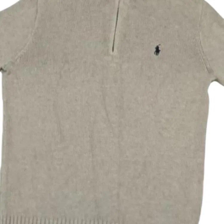 Мужской свитер с полугольфом прямого кроя Cream Polo Ralph Lauren, Cream — фото 4