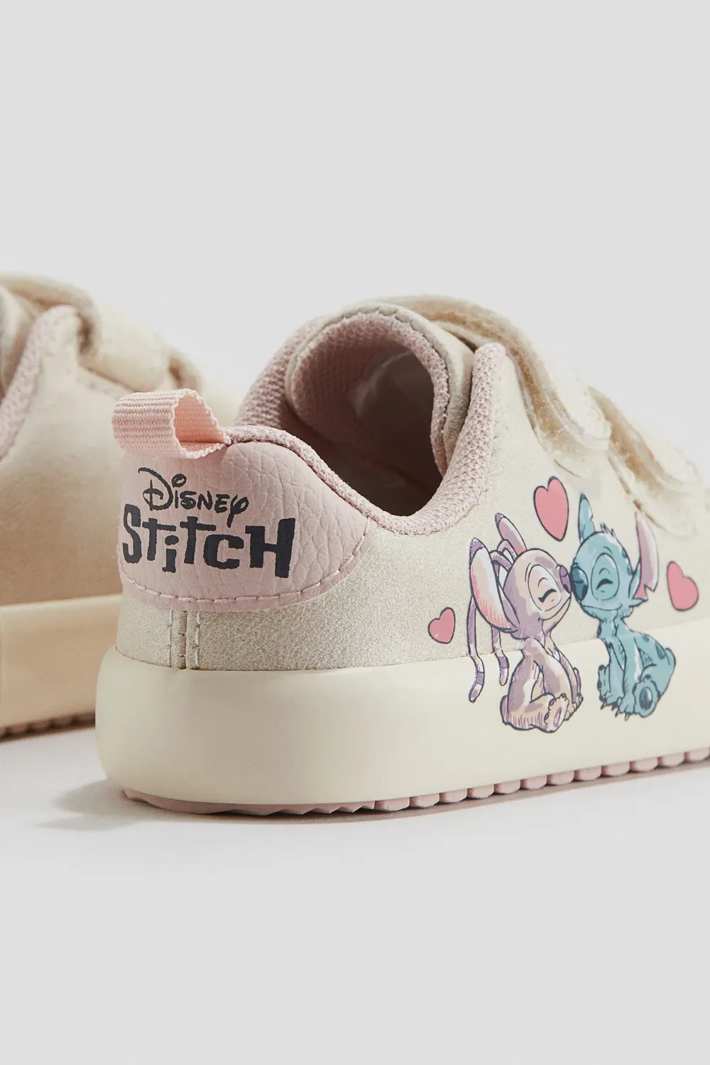 Кроссовки детские с принтом Lilo & Stitch H&M, Light Beige/Lilo & Stitch — фото 3