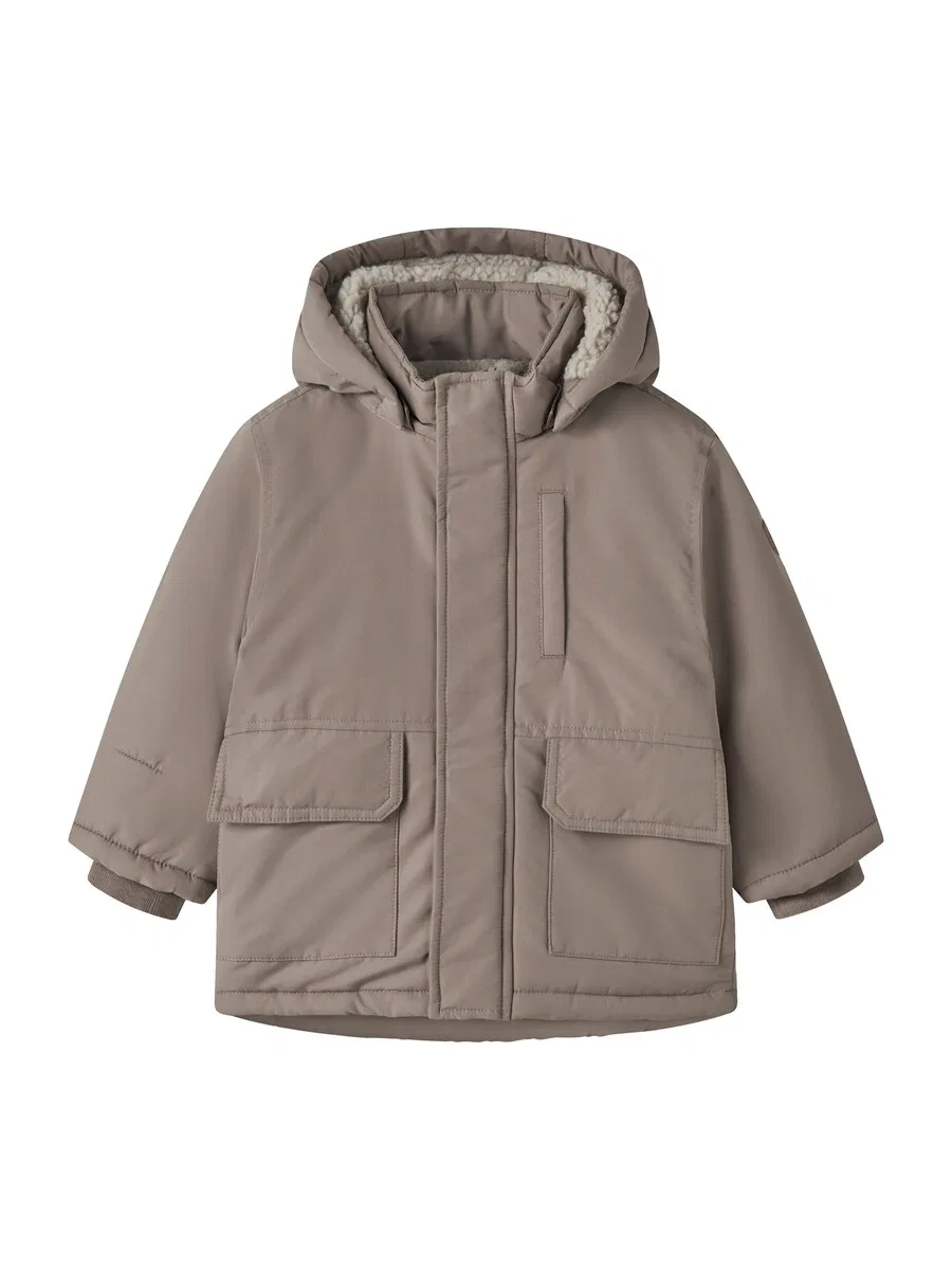Куртка NAME IT Between-Season Jacket 'NMMMARLOW' коричневого цвета