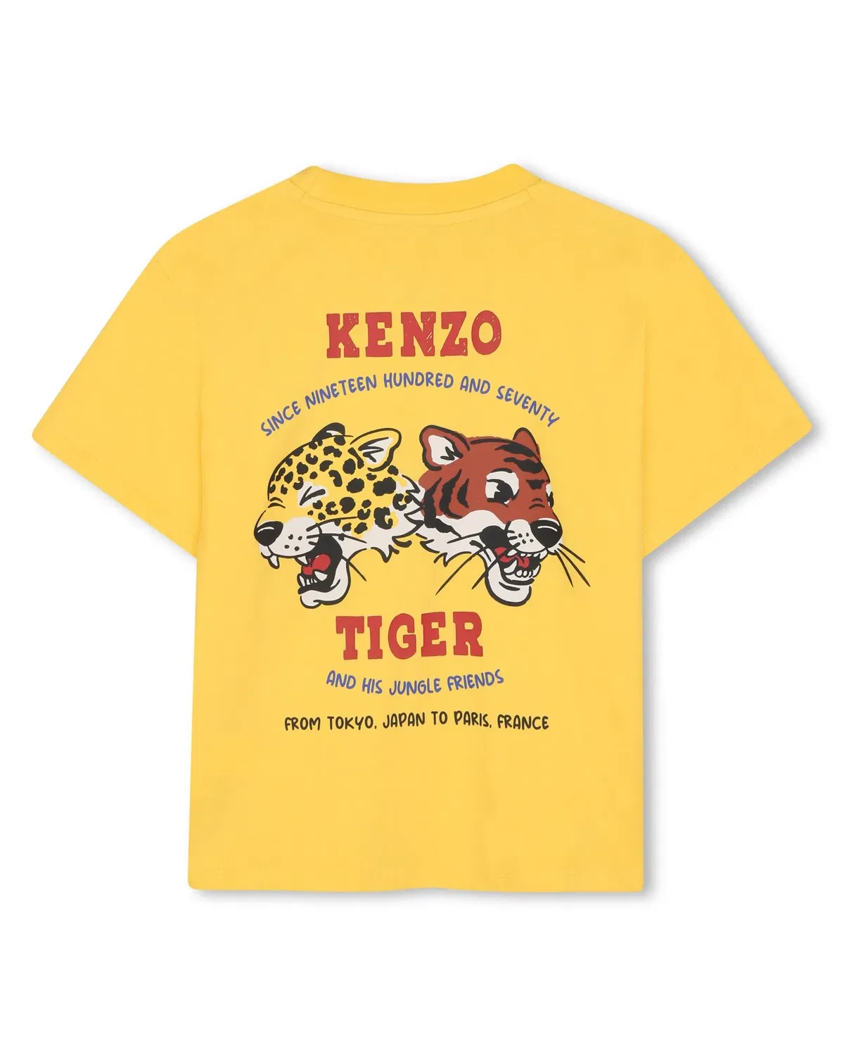 Детская футболка для мальчиков с принтом Kenzo Kids, Yellow — фото 3