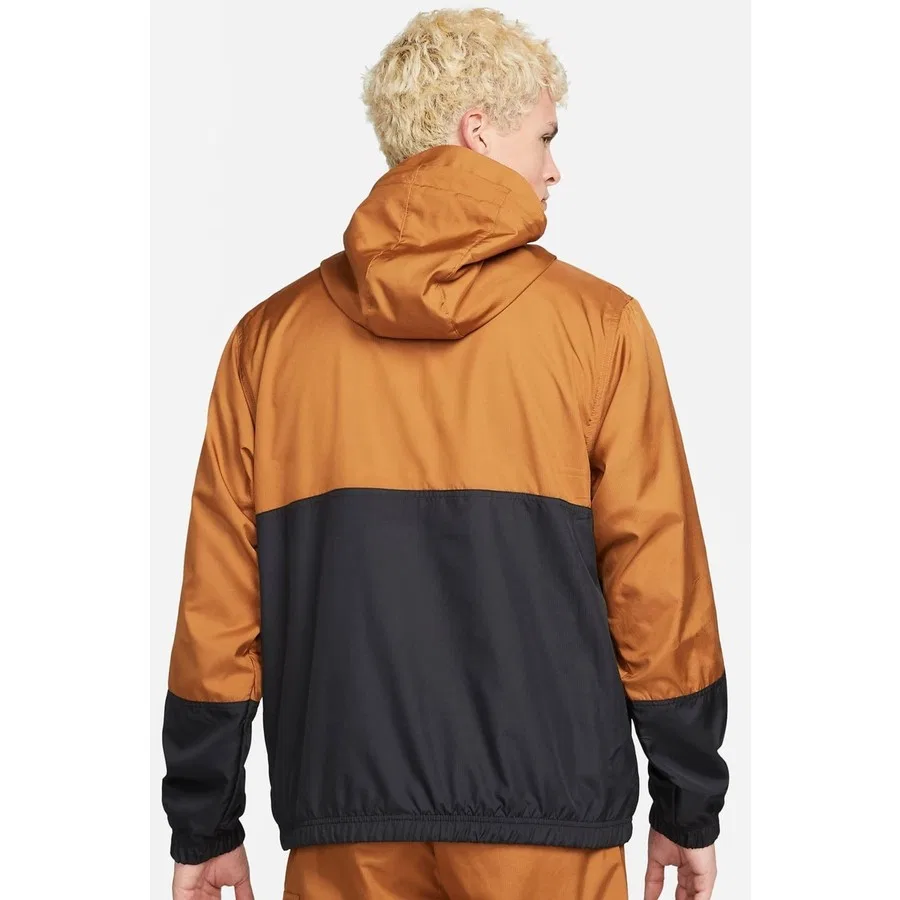 Мужской худи с полузамком Nike Jordan Jumpman Half Zip, Коричневый — фото 2