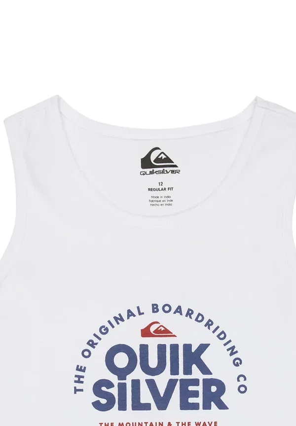 Топ хлопковый Tank 8-16, Quiksilver, off-white, белый — фото 3