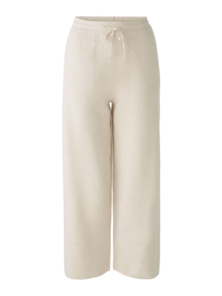 

Тканевые брюки Oui Strickhose, цвет light beige mel