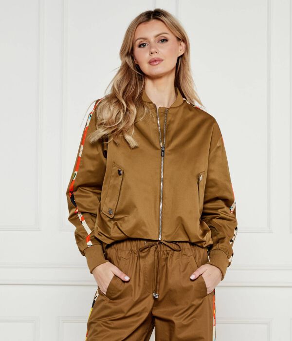 

Куртка-Бомбер с узором пейсли Loose fit Desigual, коричневый