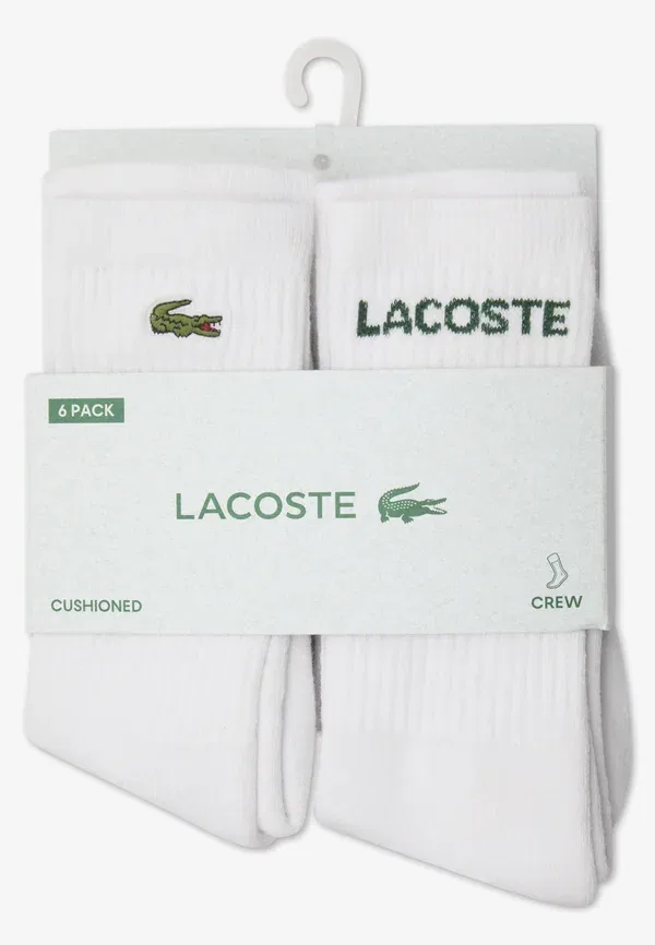Носки хлопковые Lacoste, белый — фото 3