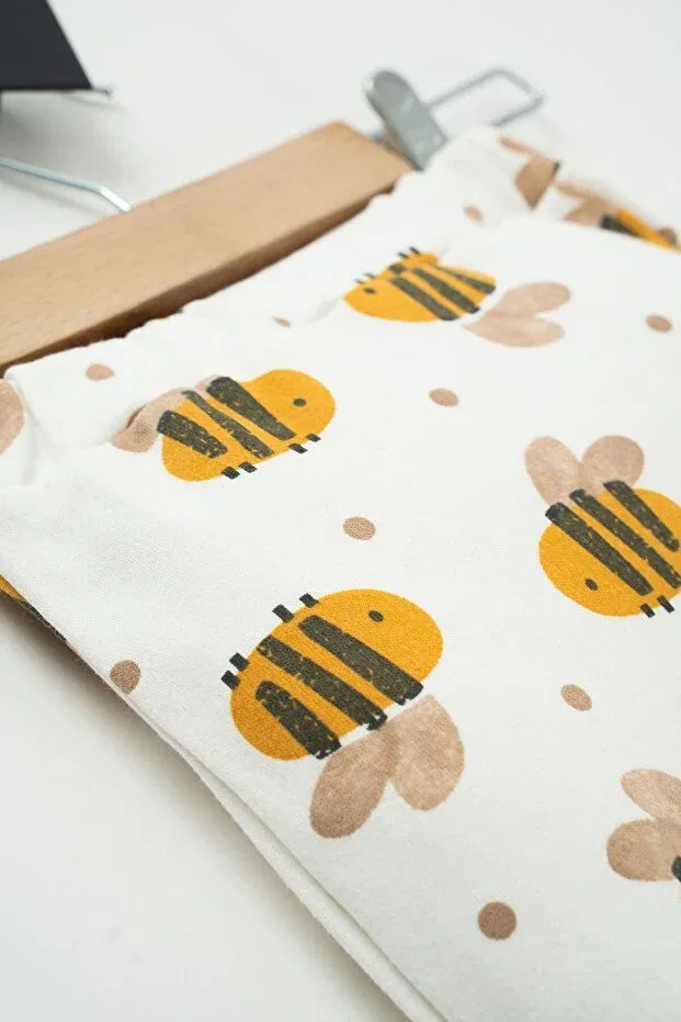 Детский комплект из 5 предметов для новорожденных с принтом пчелки Neu Kids, Yellowwhite — фото 3