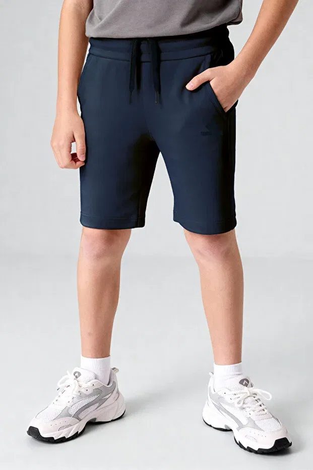 Детские шорты для мальчиков стандартной посадки Indigo Standard Fit Basic Boys' Shorts Tommy Life, Indigo — фото 4