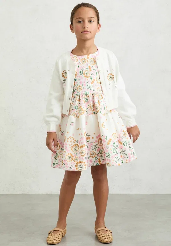 Кардиган с цветочной вышивкой Ellie Reiss, Ivory, слоновая кость