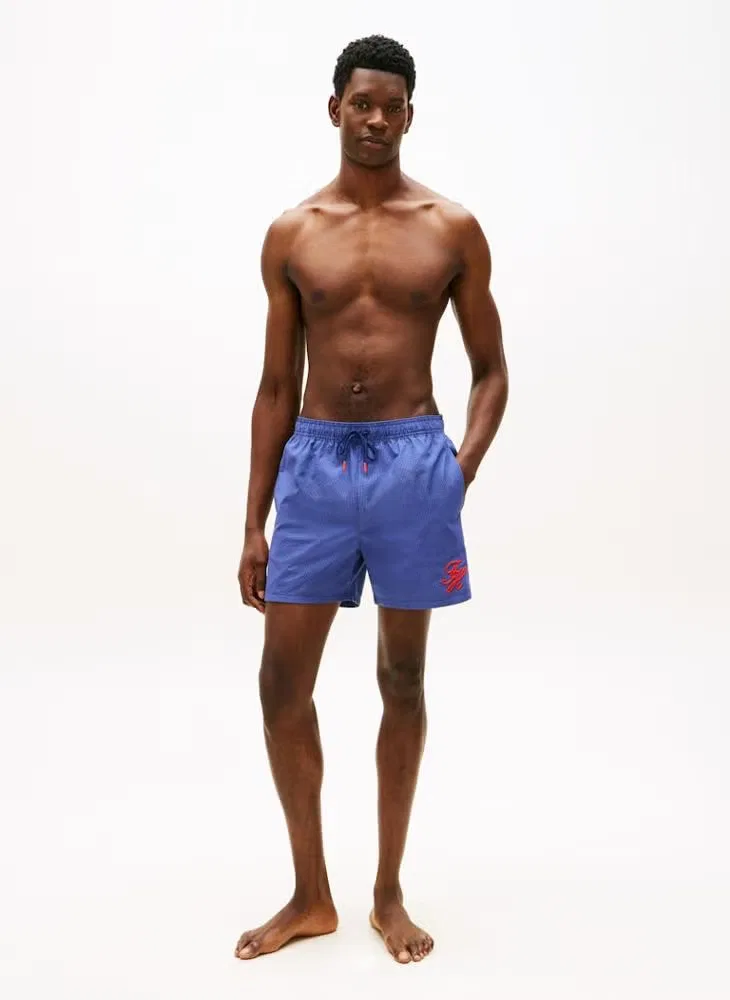 Шорты для плавания с полосатым принтом Ithaca Tommy Hilfiger, темно-синий — фото 4