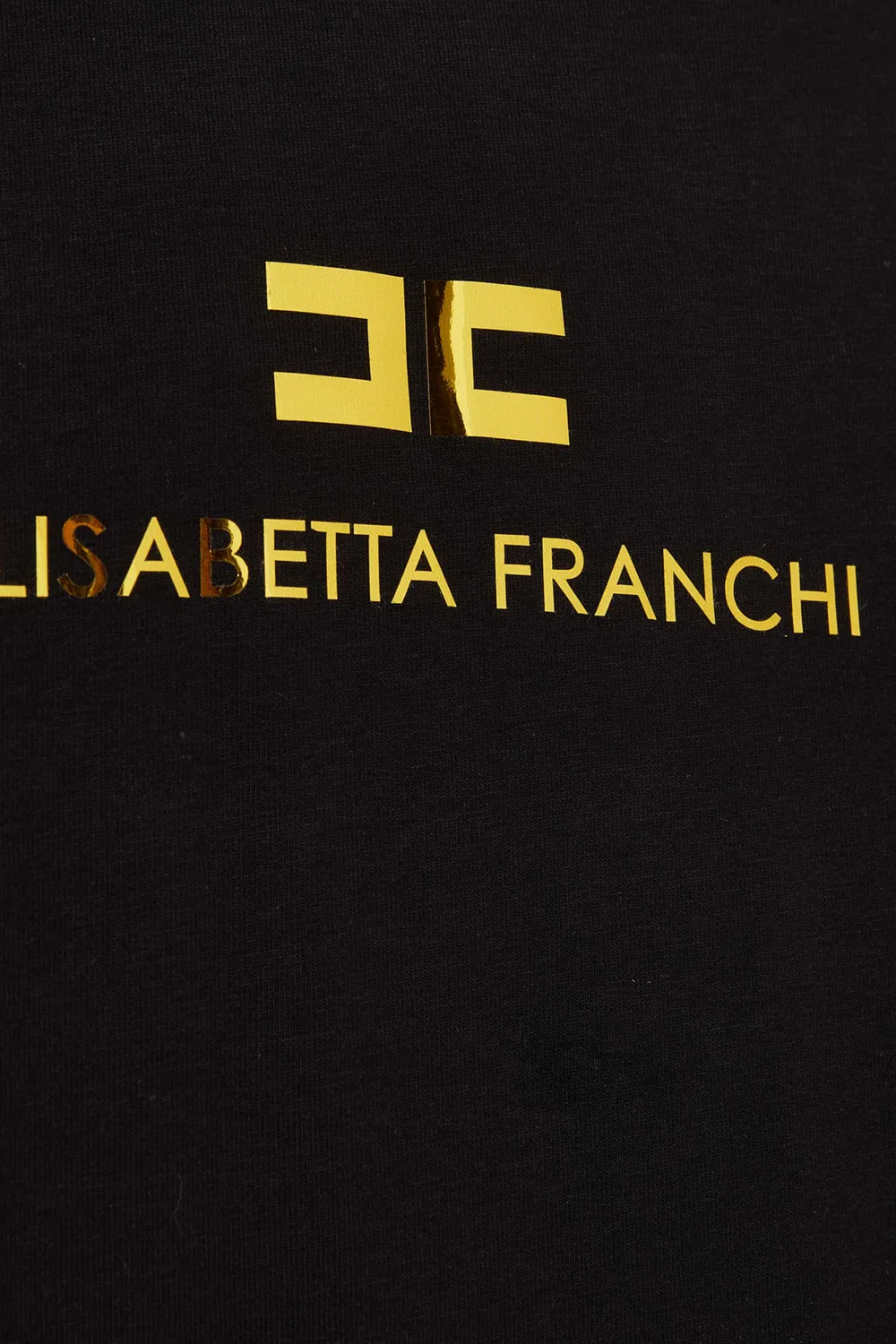 Футболка с логотипом Gold Logo Jersey Elisabetta Franchi La Mia Bambina — фото 2