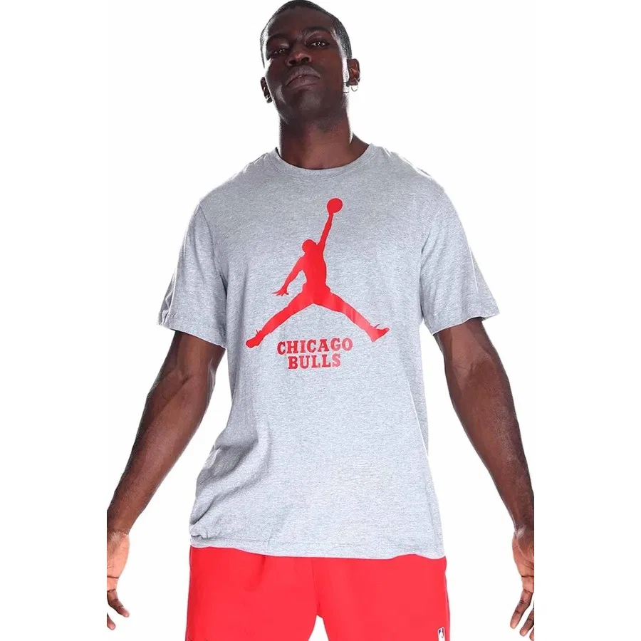 Футболка спортивная с принтом Nike Lal M Es Nba Jdn Ss Tee, Оливковый