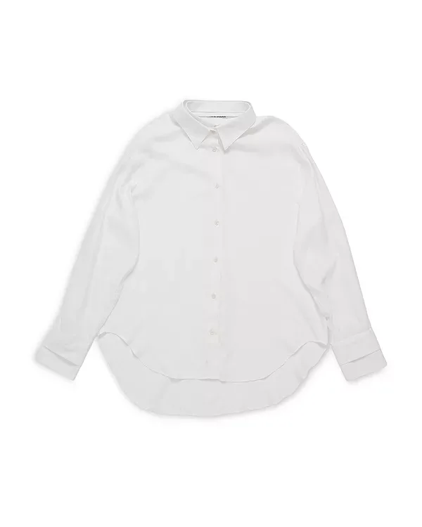 Рубашка на пуговицах в несколько слоев Acne Studios, White/White