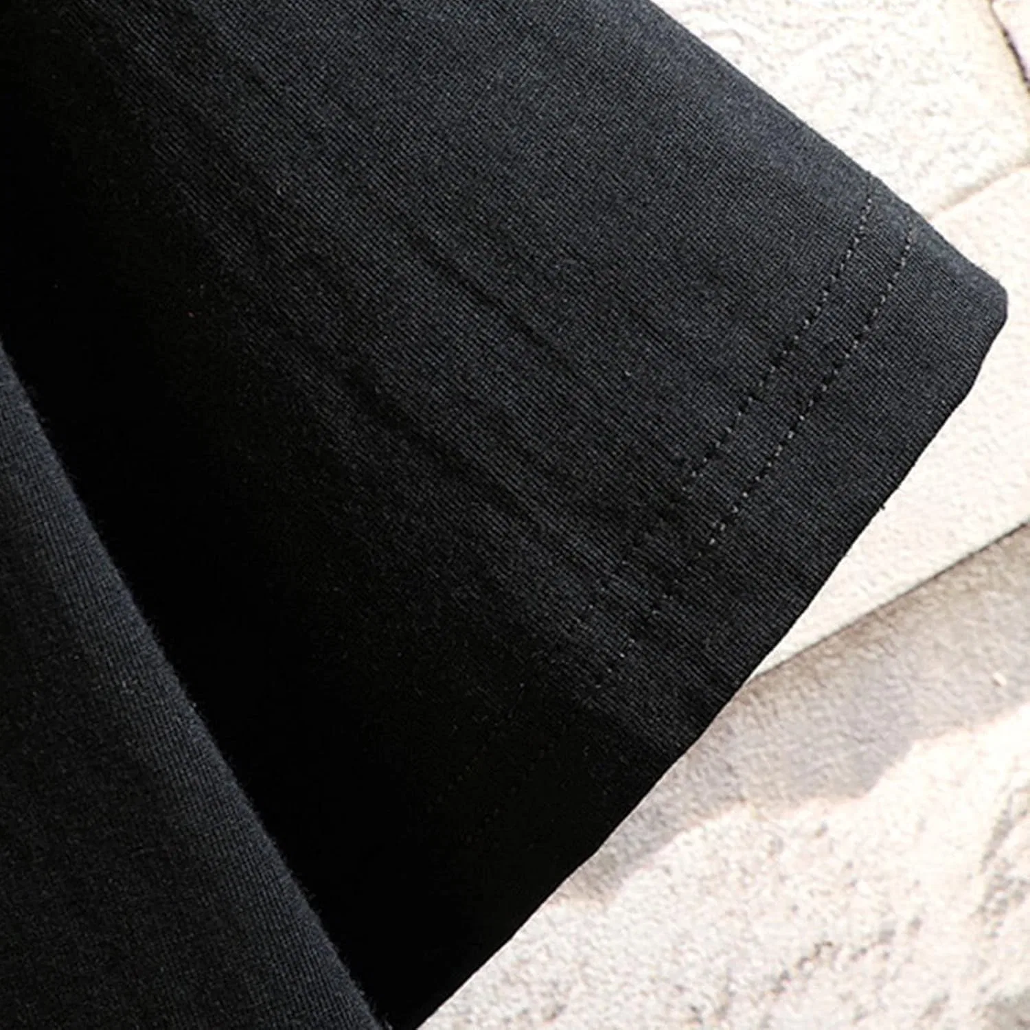 Мужская футболка с круглым вырезом Slim Fit, Black — фото 4