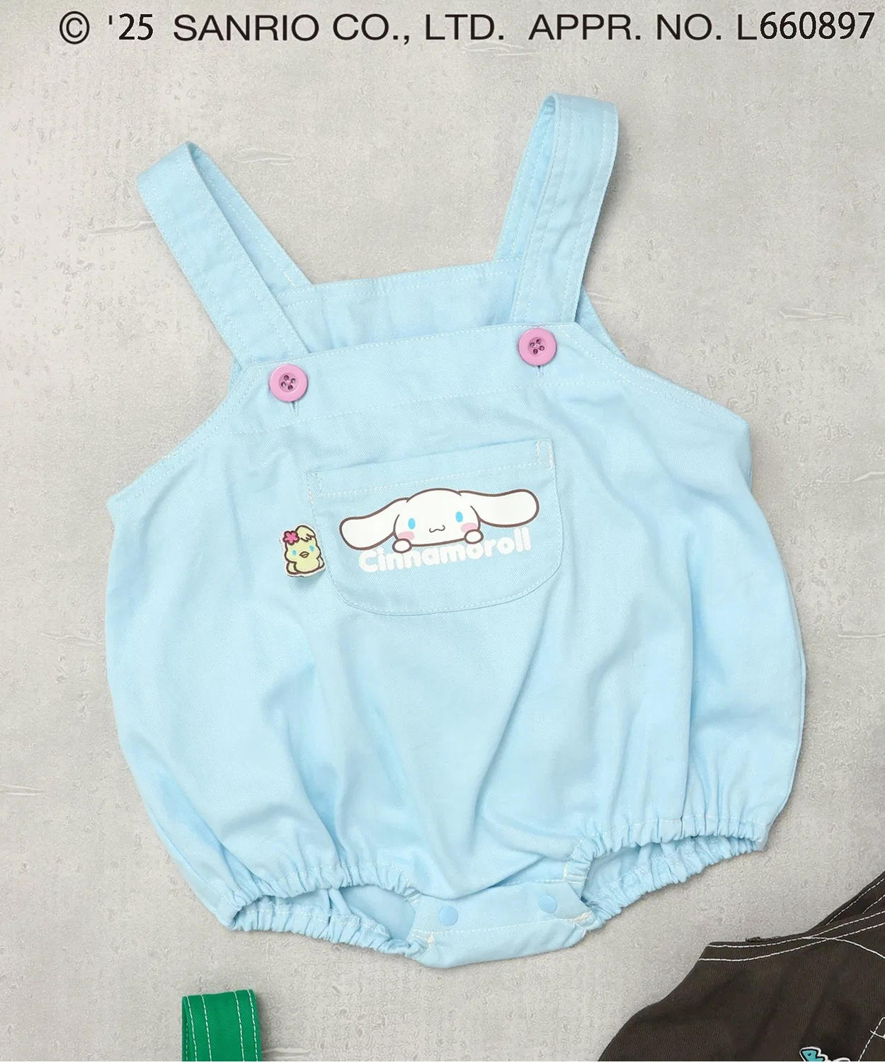 Детский комбинезон Sanrio с принтом персонажей, Sax Blue