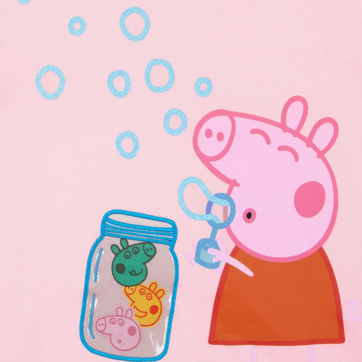 Детская футболка с коротким рукавом Peppa Pig, Pink — фото 3