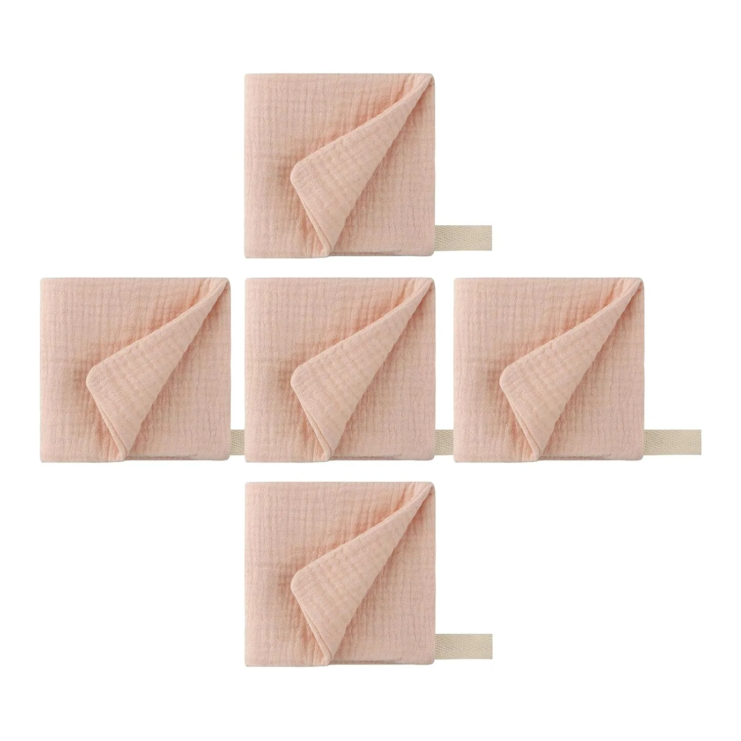 Детское полотенце из хлопка AYPOHU, набор 5 шт, 23x23 см