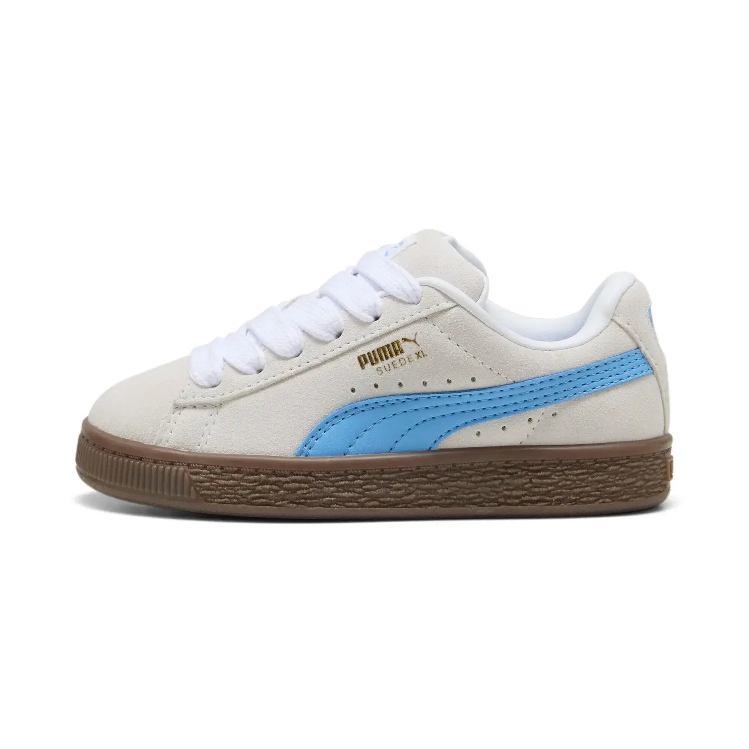 Детские кроссовки с замшевым верхом Suede XL PS Puma, Weiss — фото 2